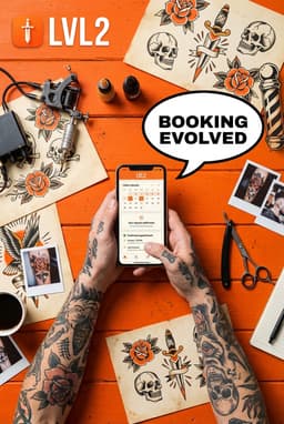 Artist portrait in booking card